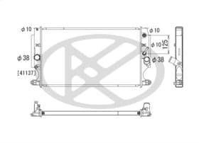 Радиатор охлаждения двигателя Радиатор охлаждения двигателя