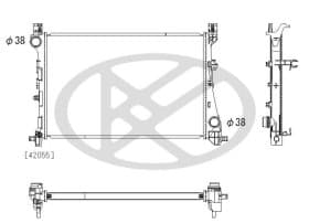 Радиатор охлаждения двигателя