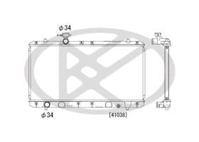 Радиатор охлаждения двигателя