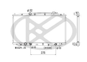 Радиатор охлаждения двигателя