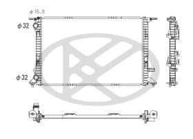 Радиатор охлаждения двигателя Радиатор охлаждения двигателя