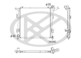 Радіатор охолодження двигуна Радіатор охолодження двигуна