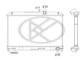 Радиатор охлаждения двигателя Радиатор охлаждения двигателя