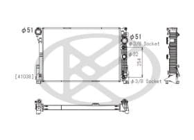 Радіатор охолодження двигуна Радіатор охолодження двигуна