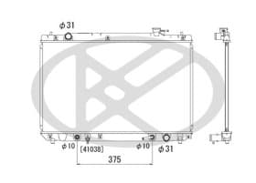 Радіатор охолодження двигуна