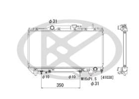 Радиатор охлаждения двигателя