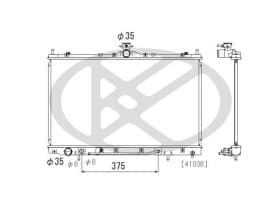 Радиатор охлаждения двигателя