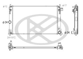 Радиатор охлаждения двигателя