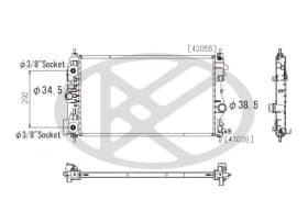 Радиатор охлаждения двигателя