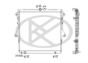 Радиатор охлаждения двигателя Радиатор охлаждения двигателя