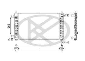 Радиатор охлаждения двигателя
