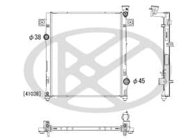 Радиатор охлаждения двигателя