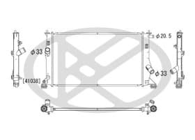Радиатор охлаждения двигателя Радиатор охлаждения двигателя