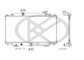 Радиатор охлаждения двигателя