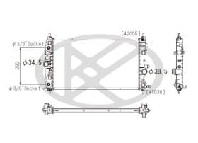 Радиатор охлаждения двигателя