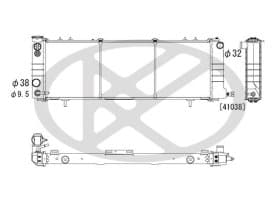 Радиатор охлаждения двигателя Радиатор охлаждения двигателя