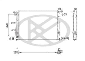 Радіатор охолодження двигуна