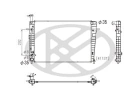 Радиатор охлаждения двигателя