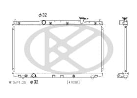 Радиатор охлаждения двигателя