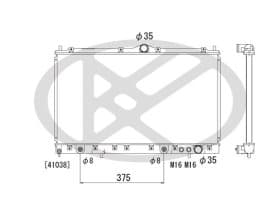 Радіатор охолодження двигуна Радіатор охолодження двигуна