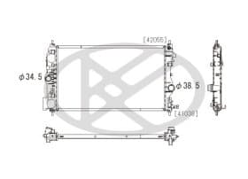 Радиатор охлаждения двигателя