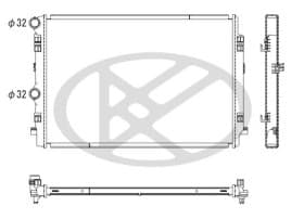 Радиатор охлаждения двигателя Радиатор охлаждения двигателя