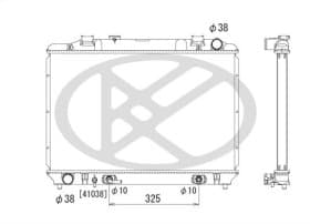 Радіатор охолодження двигуна
