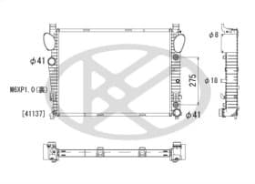 Радиатор охлаждения двигателя Радиатор охлаждения двигателя