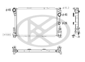 Радіатор охолодження двигуна Радіатор охолодження двигуна