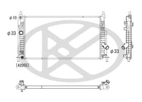 Радиатор охлаждения двигателя