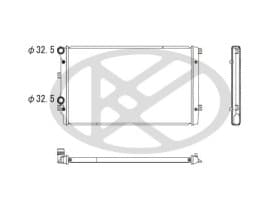 Радіатор охолодження двигуна Радіатор охолодження двигуна