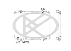 Радиатор охлаждения двигателя Радиатор охлаждения двигателя