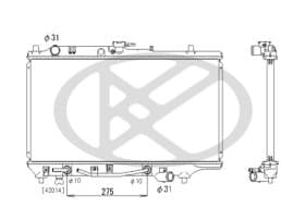 Радиатор охлаждения двигателя Радиатор охлаждения двигателя