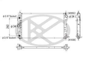 Радиатор охлаждения двигателя