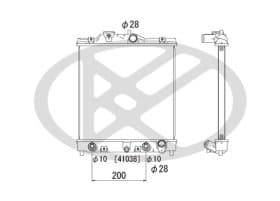 Радиатор охлаждения двигателя