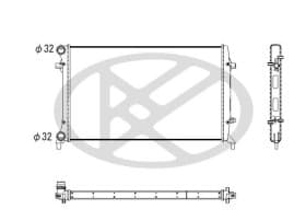 Радіатор охолодження двигуна Радіатор охолодження двигуна