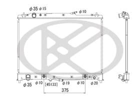 Радиатор охлаждения двигателя
