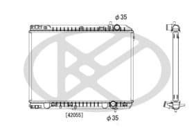 Радиатор охлаждения двигателя
