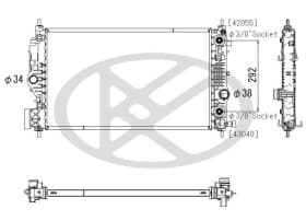 Радиатор охлаждения двигателя Радиатор охлаждения двигателя