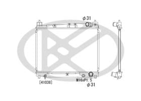 Радіатор охолодження двигуна