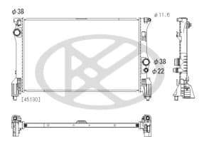 Радиатор охлаждения двигателя Радиатор охлаждения двигателя