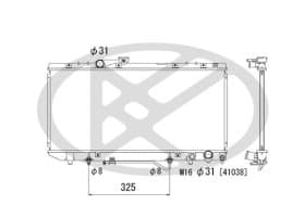 Радіатор охолодження двигуна