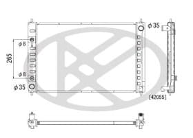 Радіатор охолодження двигуна