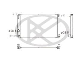 Радиатор охлаждения двигателя