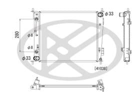 Радіатор охолодження двигуна Радіатор охолодження двигуна