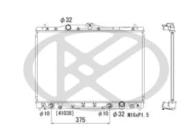 Радиатор охлаждения двигателя