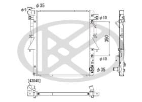 Радіатор охолодження двигуна