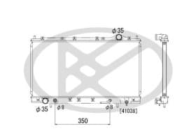 Радиатор охлаждения двигателя