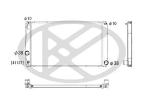 Радиатор охлаждения двигателя