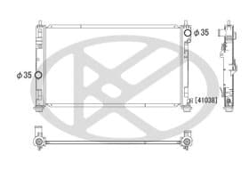 Радіатор охолодження двигуна
